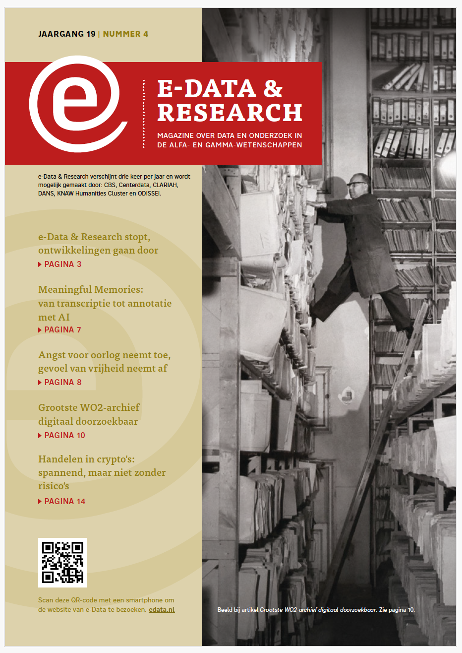 Image of the cover of the E-data magazine 